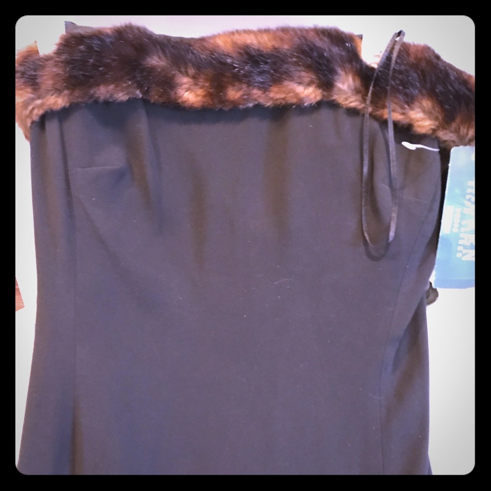 Little Black Dress with fur